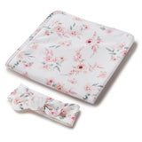 Camille Organic Jersey Swaddle & Topknot Set