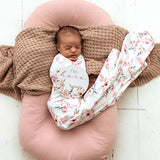 Camille Organic Jersey Swaddle & Topknot Set