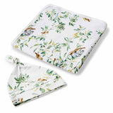 Eucalypt Organic Jersey Swaddle & Beanie Set