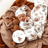 Koala Organic Jersey Swaddle & Beanie Set