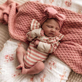 Rose Stripe Long Sleeve Bodysuit