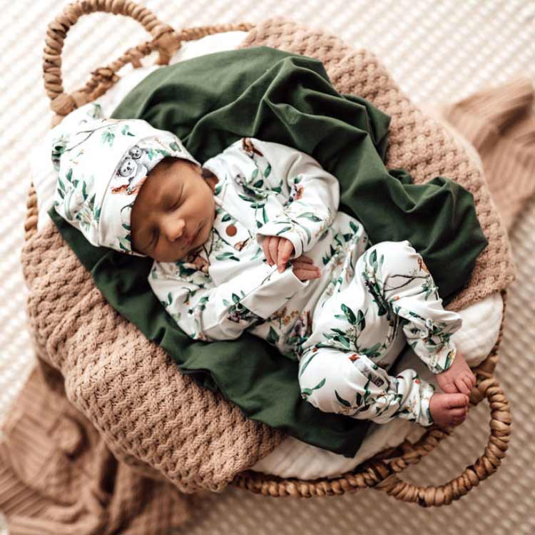 Organic Knotted Beanie - Eucalypt Organic Knotted Beanie - Eucalypt