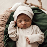 Halo Ribbed Knotted Beanie