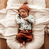 Biscuit Ribbed Knotted Beanie