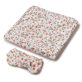 Spring Floral Organic Jersey Swaddle & Topknot Set