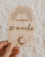 Arch Moon Pregnancy Milestone Plaques