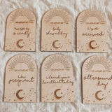 Arch Moon Pregnancy Milestone Plaques