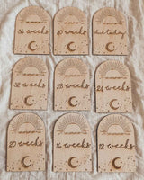 Arch Moon Pregnancy Milestone Plaques