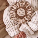 Sunflower Wooden Monthly Milestone Plaques | DISCONTINUED
