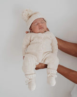 Classic Knit Romper - Honey