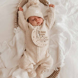 Classic Knit Romper - Honey