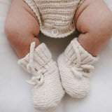 Knit Booties - Honey
