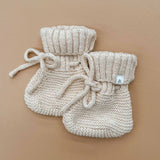 Knit Booties - Honey