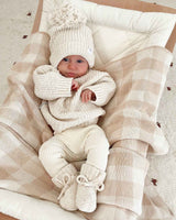 Knit Booties - Honey
