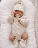 Knit Booties - Honey