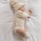 Heirloom Knit Romper - Honey