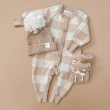 Organic Classic Knit Romper - Gingham