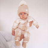 Organic Classic Knit Romper - Gingham