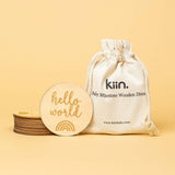 Wooden Monthly Milestone Plaques - Rainbow