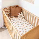Bronze Rainbow Organic Fitted Cot Sheet