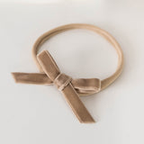 Velvet Bow Headband • Pebble - OH MIA BAMBINA