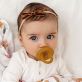 Velvet Bow Headband • Toffee - OH MIA BAMBINA