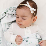 Velvet Bow Headband • White - OH MIA BAMBINA