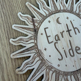 Earth Side Sun Birth Announcement Plaque | IMPERFECT*