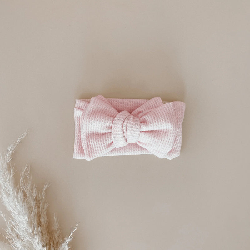 Waffle Topknot - Pink