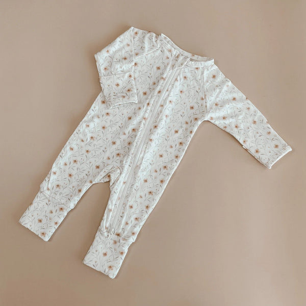 Long Sleeve Baby Growsuit - Blossom