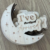 Lunar Wooden Monthly Milestone Plaques | IMPERFECT*