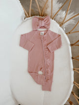Cotton Topknot - Dusty Pink