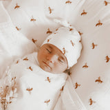 Honey Bee Knotted Beanie
