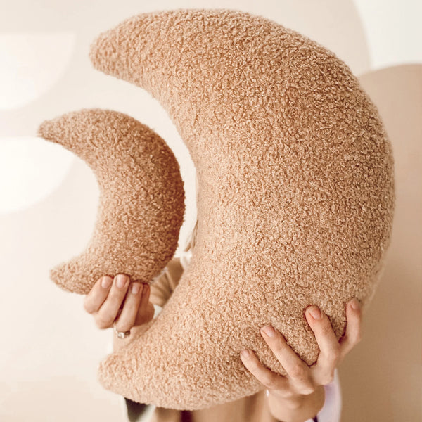 Large Moon Cushion - Cookie Dough