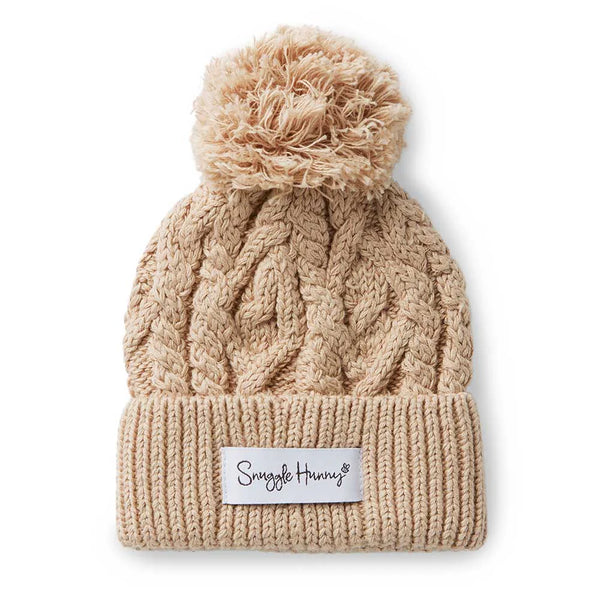 Organic Knit Beanie - Hazelnut