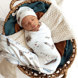 Set Sail Organic Jersey Wrap & Beanie Set