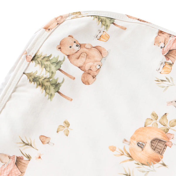 Bears Organic Jersey Swaddle & Beanie Set