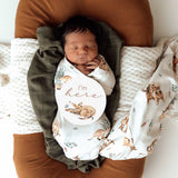 Kanga Organic Jersey Swaddle & Beanie Set