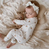 Long Sleeve Baby Growsuit - Honey Bee