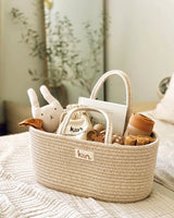 Cotton Rope Nappy Caddy Organiser