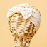 Bamboo Stretch Bow Headband - Ivory