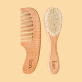 Wooden Baby Brush + Comb Set