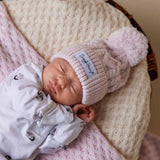 Organic Knit Beanie - Blush Pink