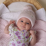 Organic Knit Beanie - Blush Pink