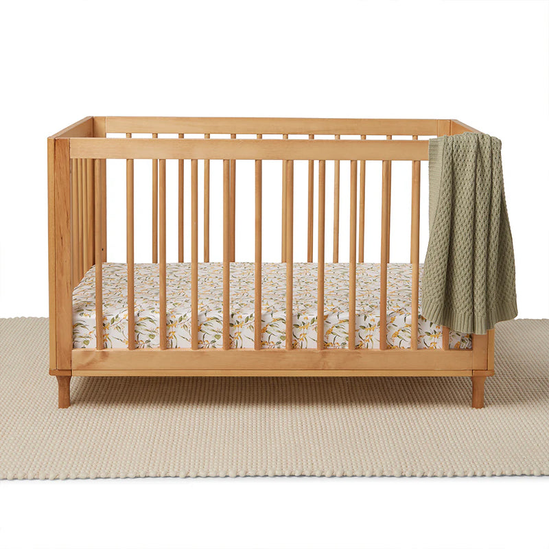 Golden Wattle Organic Fitted Cot Sheet