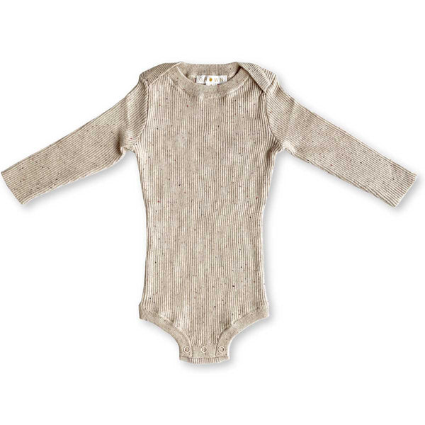 Ribbed Bodysuit - Fawn Speckle