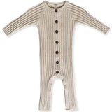 Ribbed Knit Jumpsuit - Oat Marle
