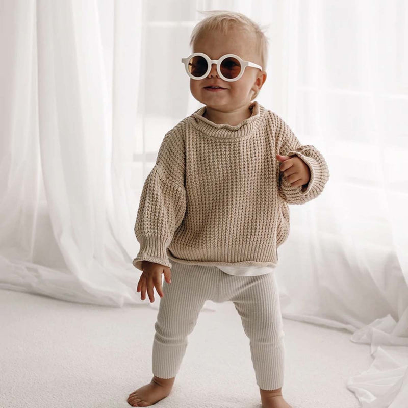 Kids Sustainable Sunglasses - Cream