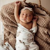 Diamond Knit Baby Blanket - Hazelnut