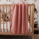 Diamond Knit Baby Blanket - Rosa | DISCONTINUED